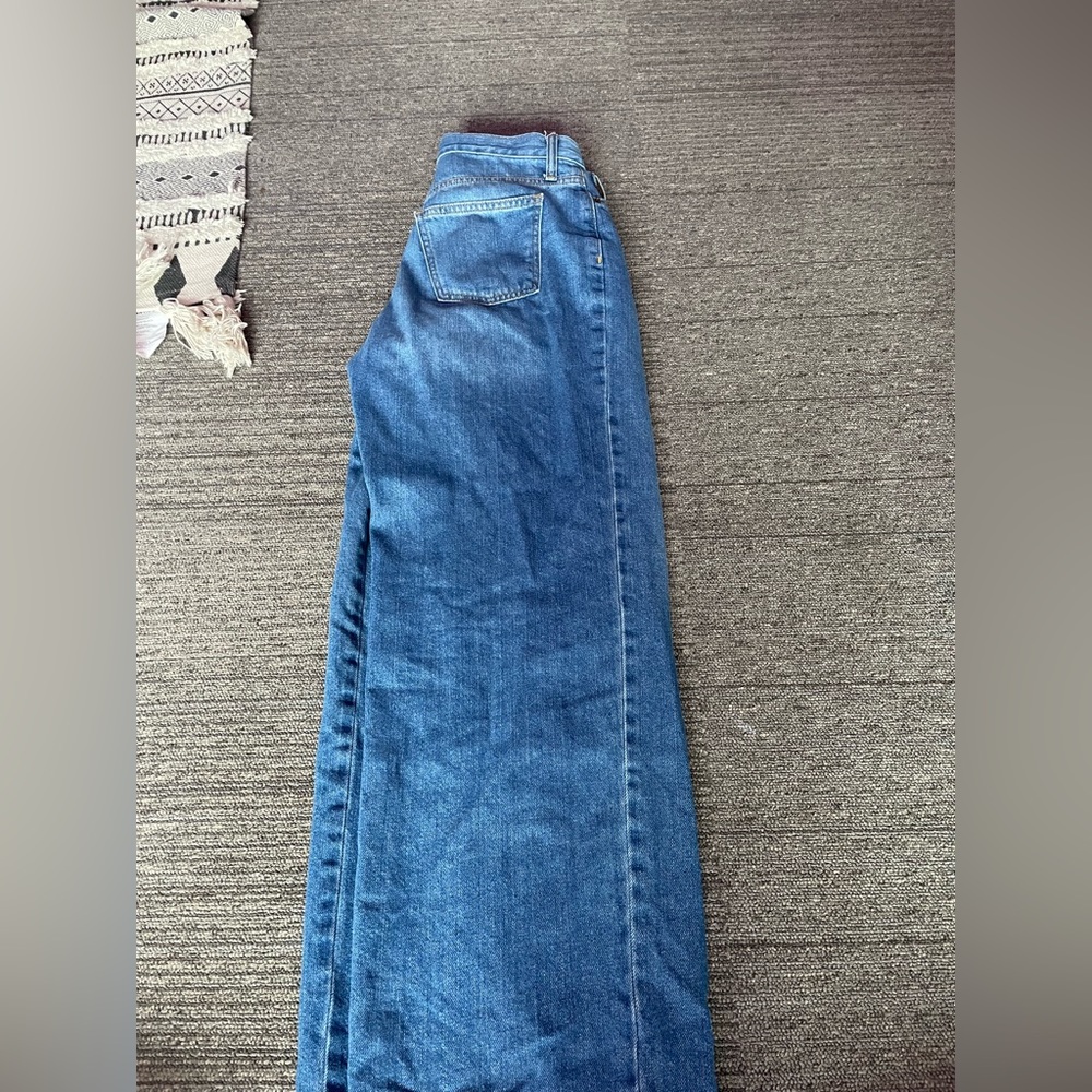 Straight legged, wide legged denim